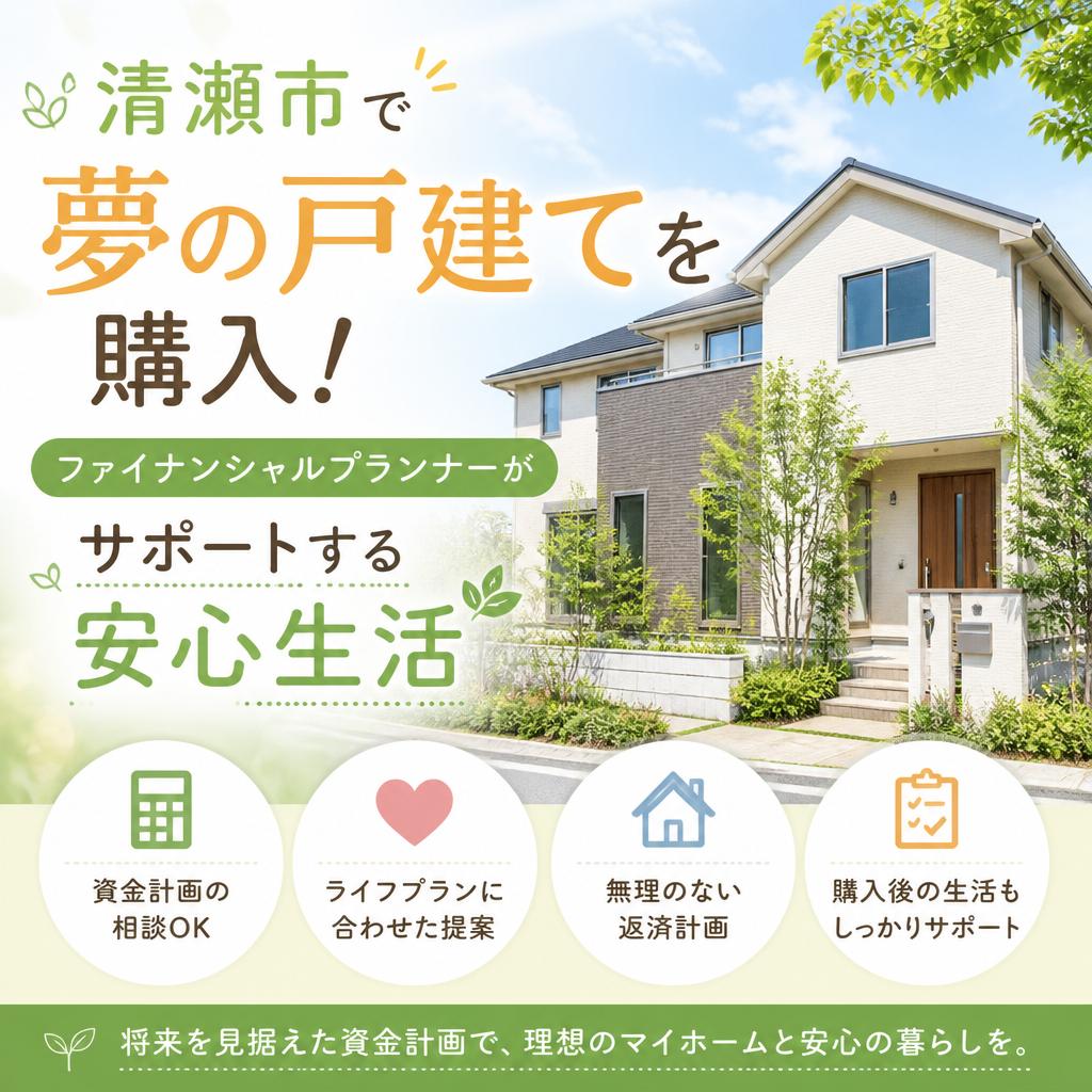 清瀬市で夢の戸建てを購入！ファイナンシャルプランナーがサポートする安心生活