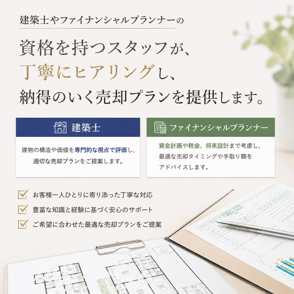 経験豊富な専門家による安心サポート