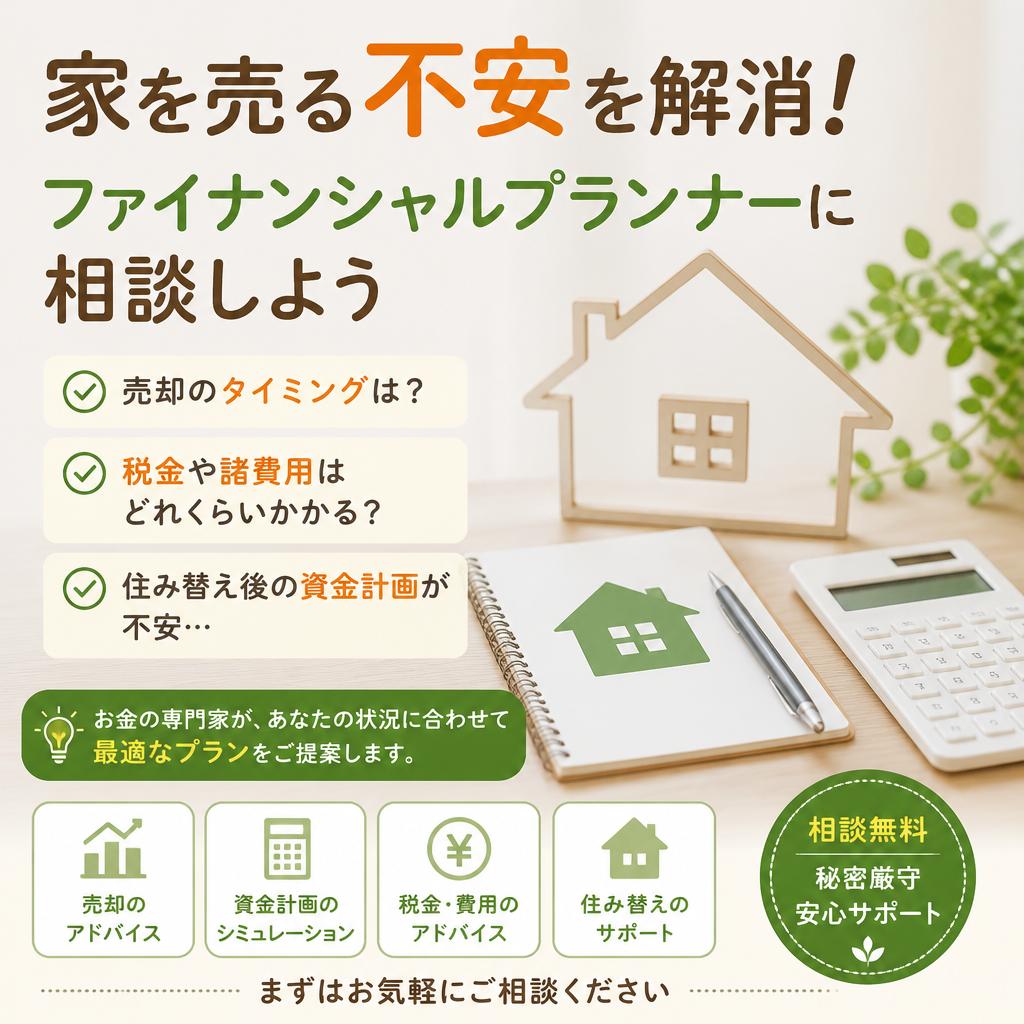 家を売る不安を解消！ファイナンシャルプランナーに相談しよう