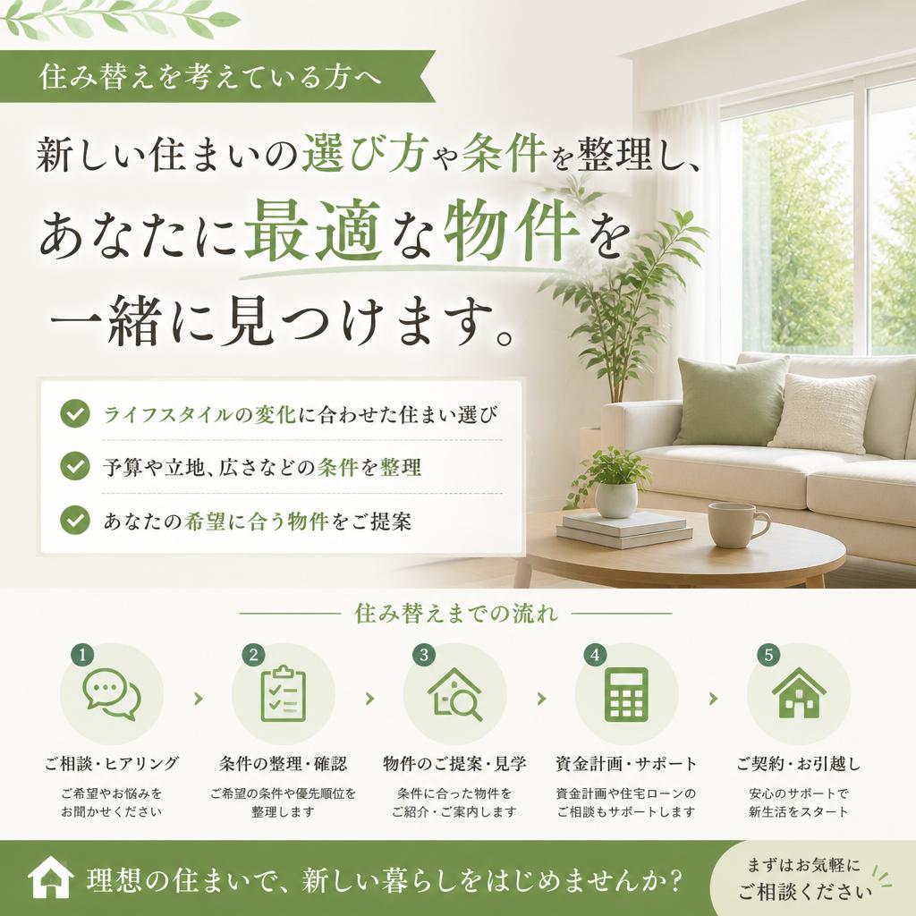住み替えを見据えた物件選び
