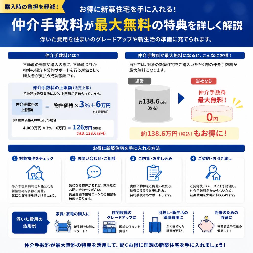 仲介手数料の最大無料サービス