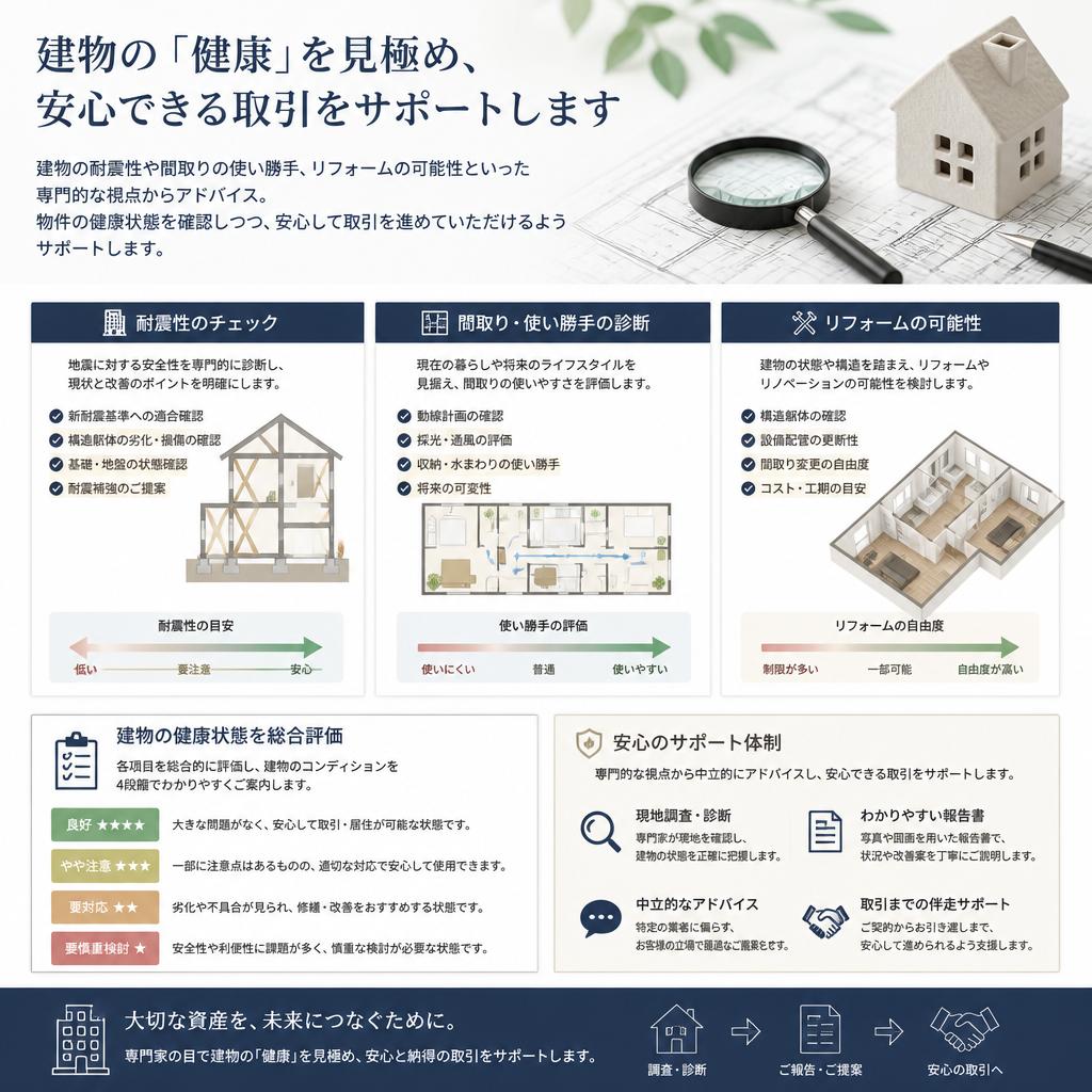 建築士による物件の総合チェック