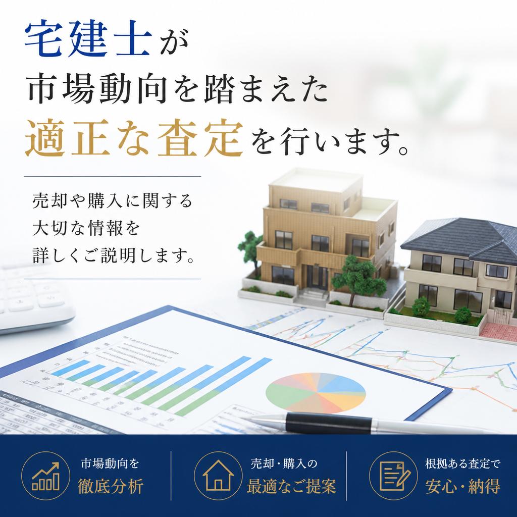 宅建士による正確な査定と情報提供