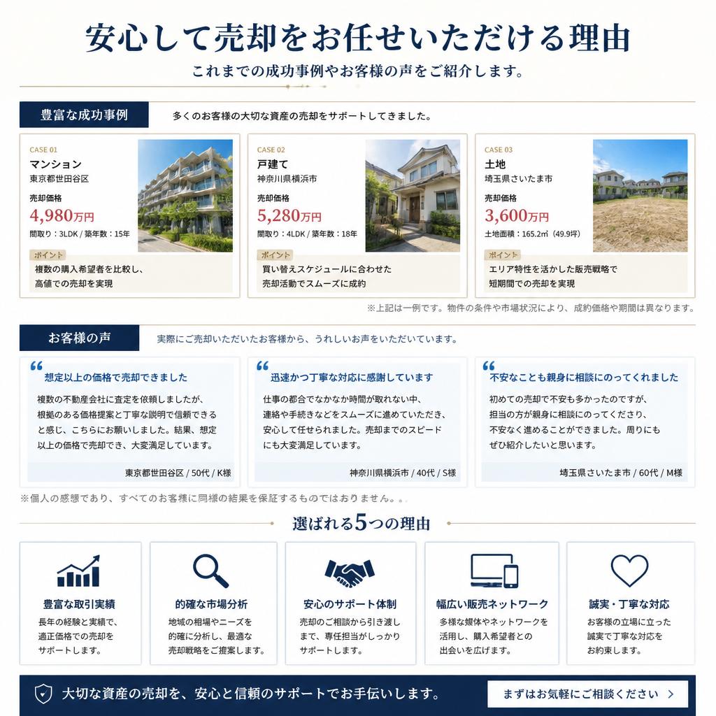実績とお客様の声