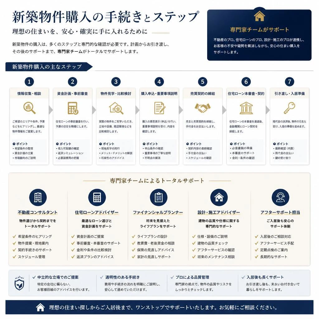 新築物件購入の流れ