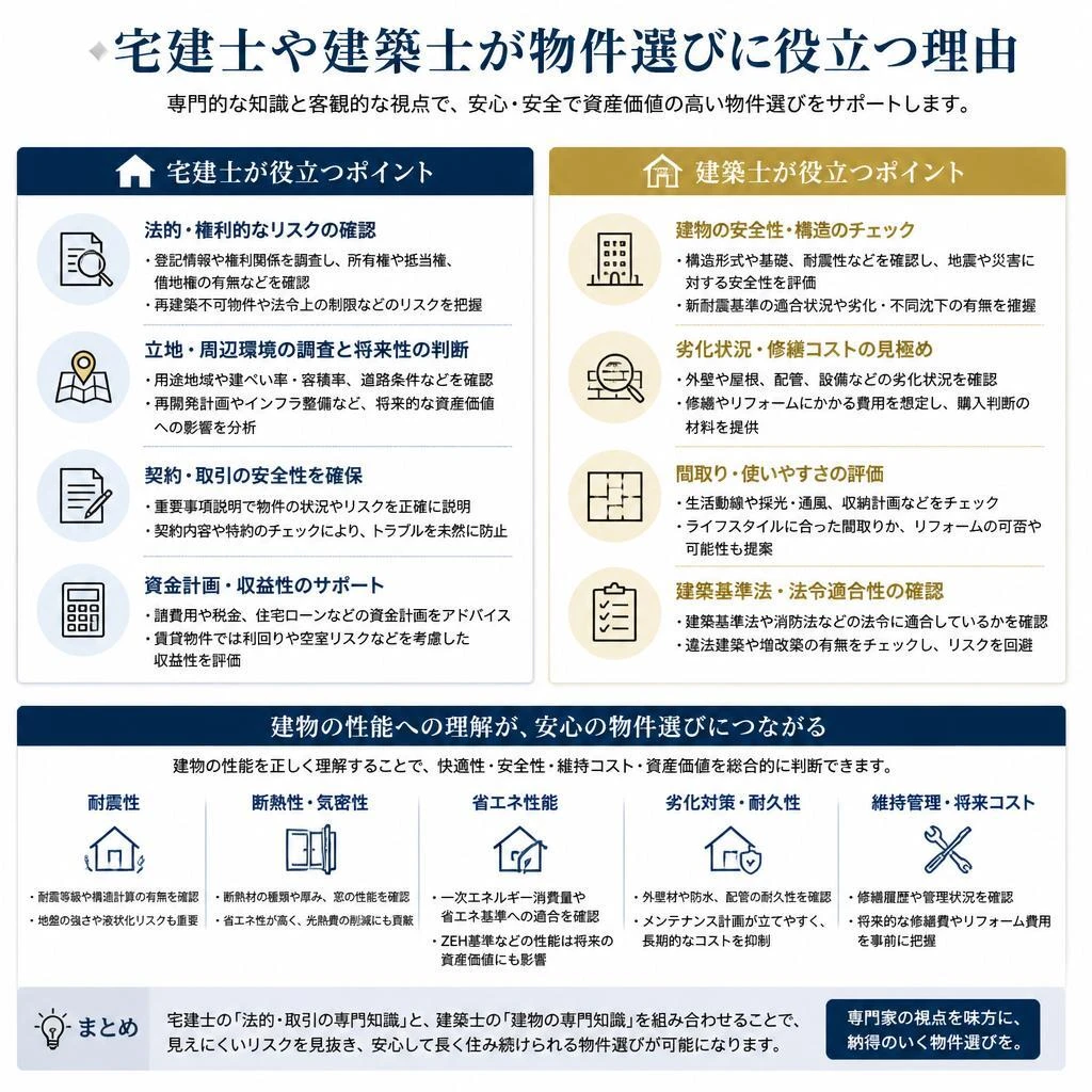 宅建士・建築士の専門知識