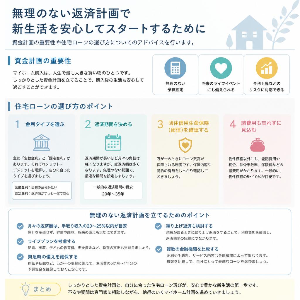 ファイナンシャルプランナーによる資金計画サポート