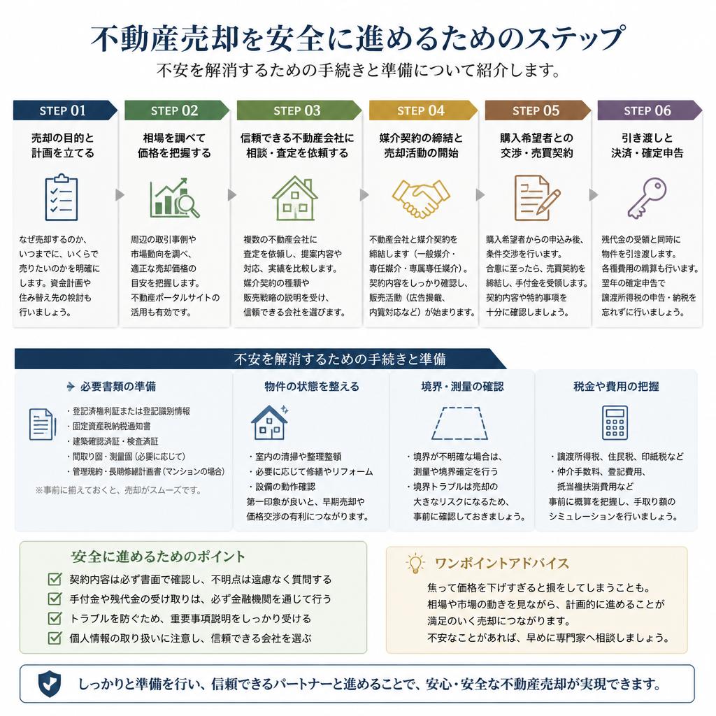 安全な取引を実現するためのステップ