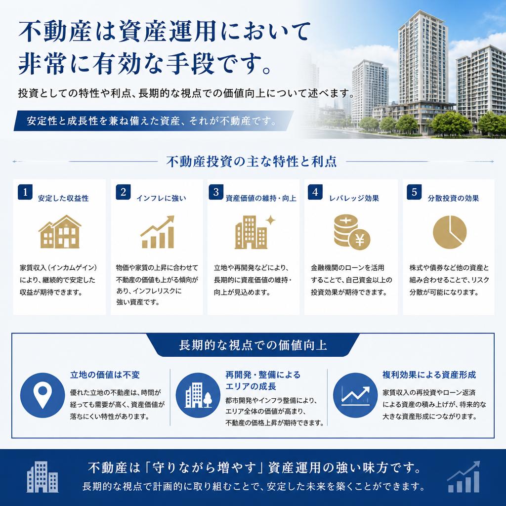 資産運用の一環としての不動産
