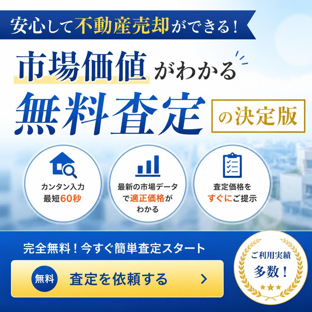 安心して不動産売却ができる！市場価値がわかる無料査定の決定版