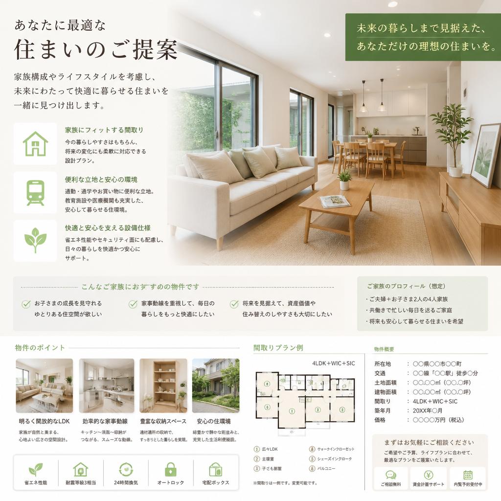ライフスタイルに合った物件探し