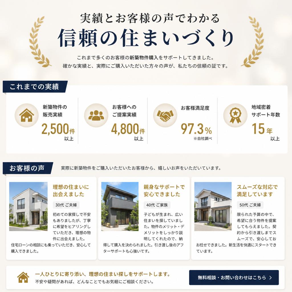 実績とお客様の声