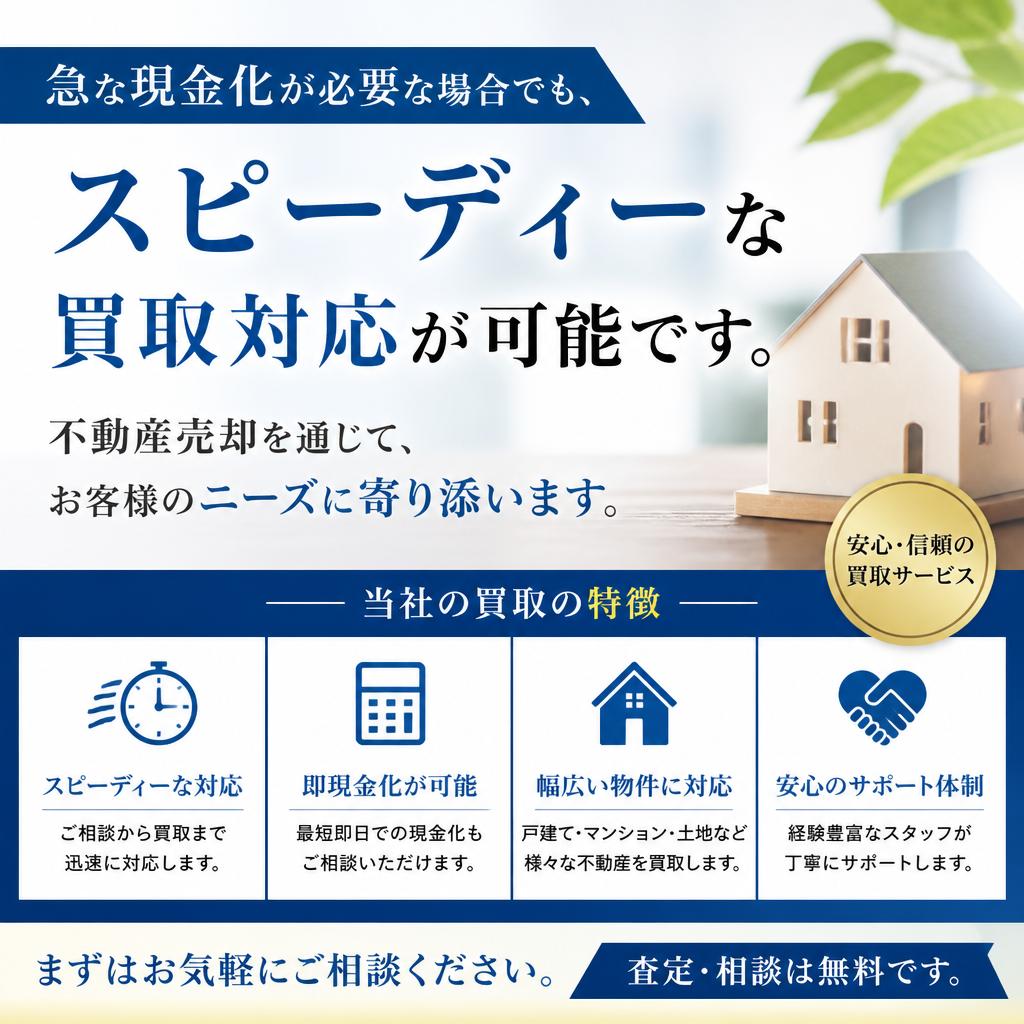 圧倒的な買取スピードと柔軟性