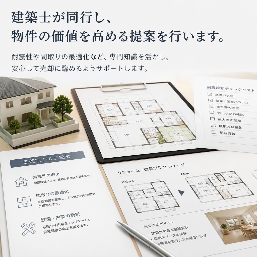 建築士がサポートする物件の価値向上