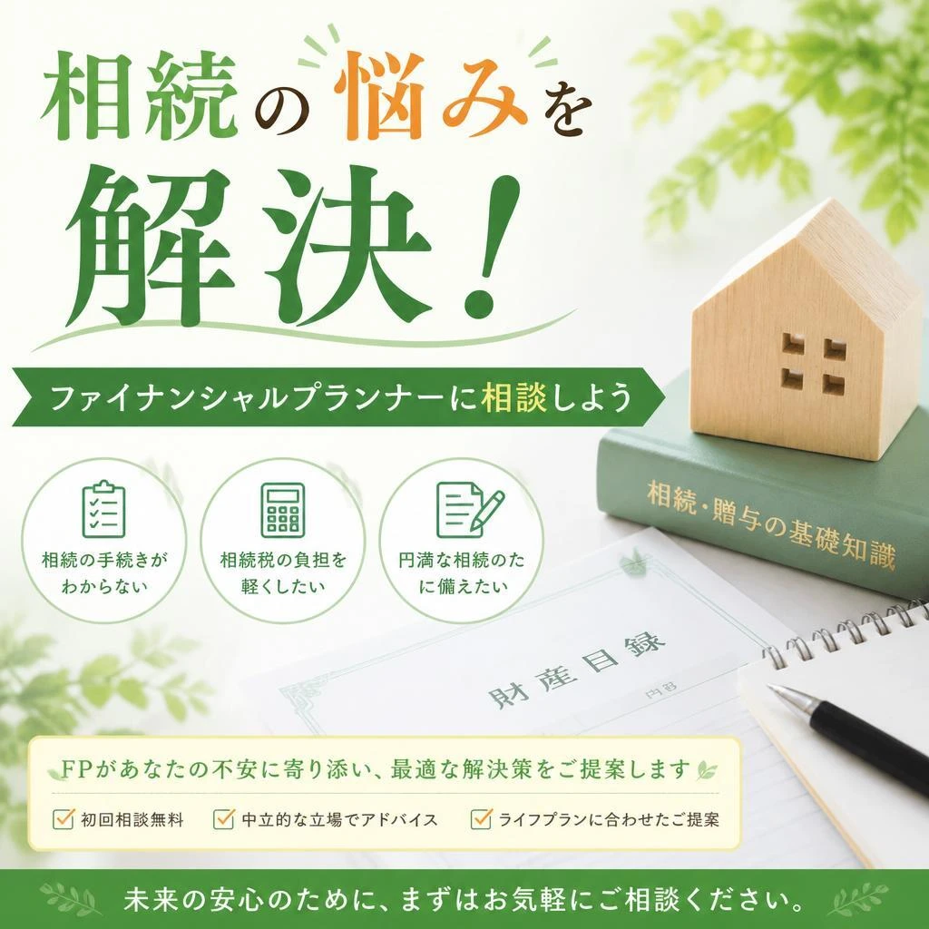 相続の悩みを解決！ファイナンシャルプランナーに相談しよう