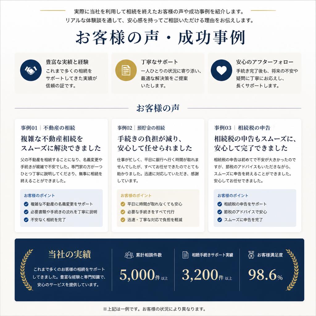 お客様の声 - 成功事例を紹介