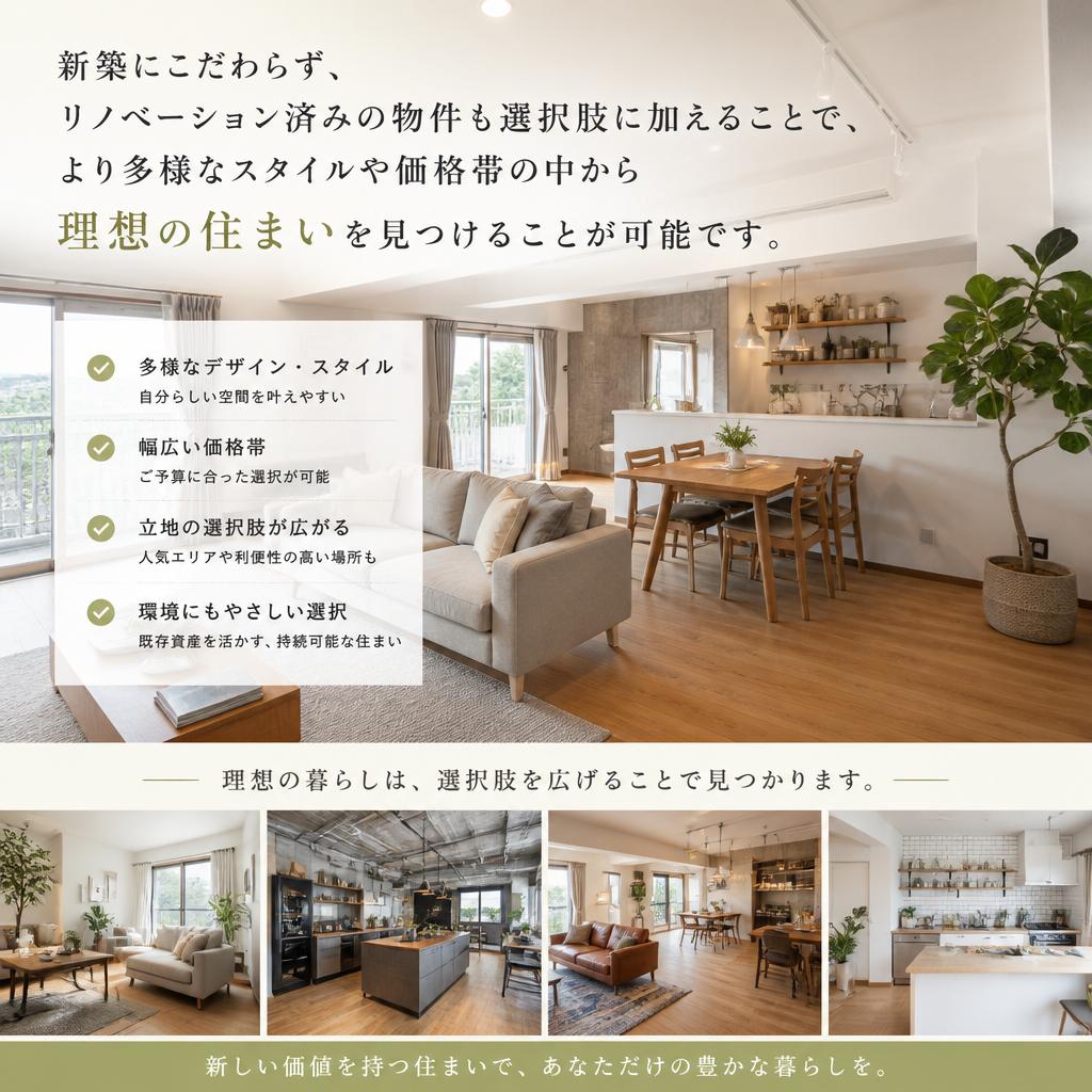 リノベーション済み物件の魅力