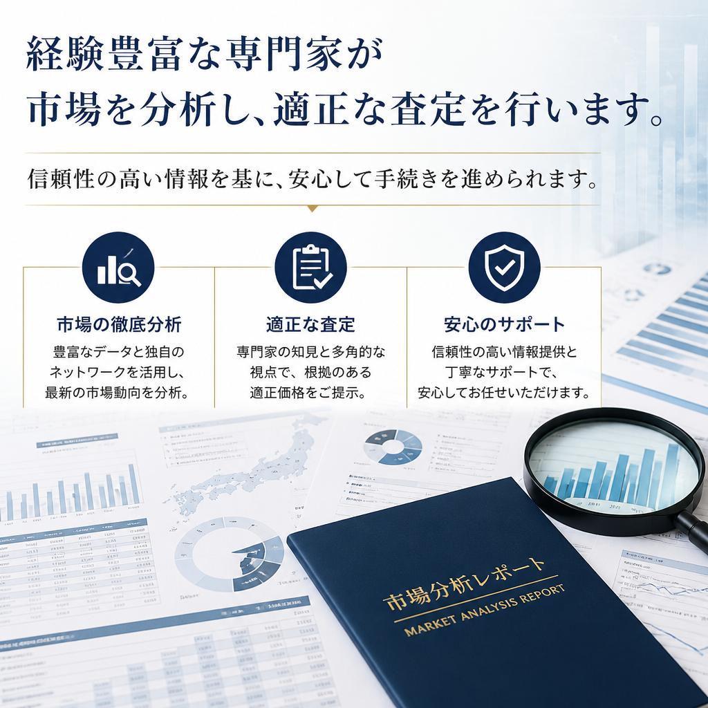 市場動向に基づいた適正価格の査定