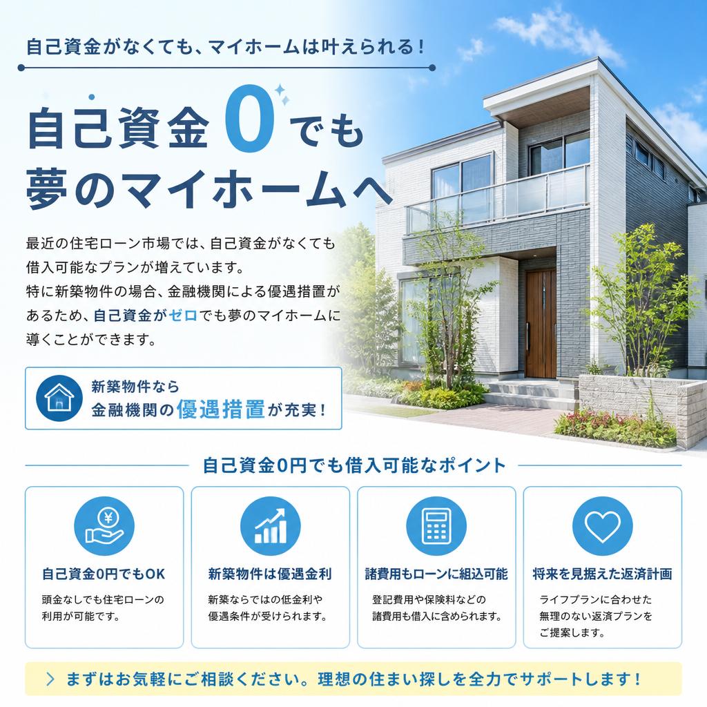 自己資金ゼロでもローンが組める理由