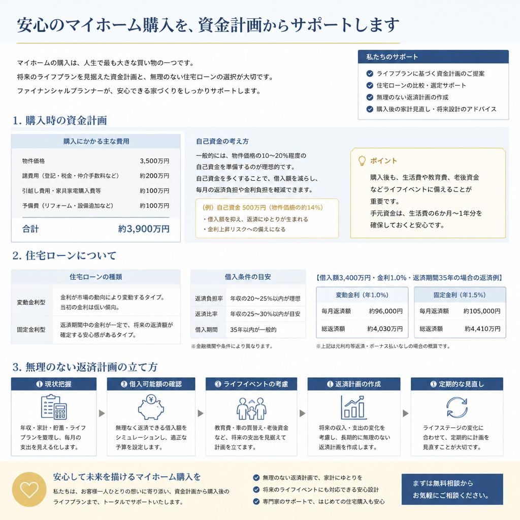 ファイナンシャルプランナーによる資金計画