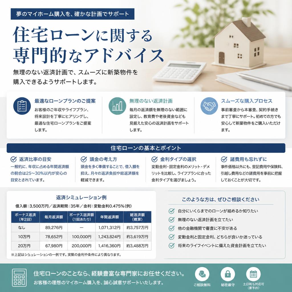 住宅ローンのサポート