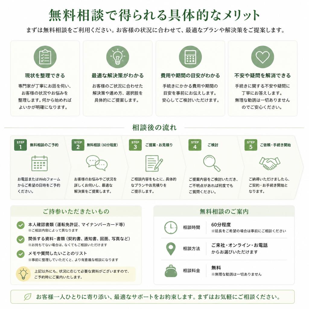 無料相談のメリット