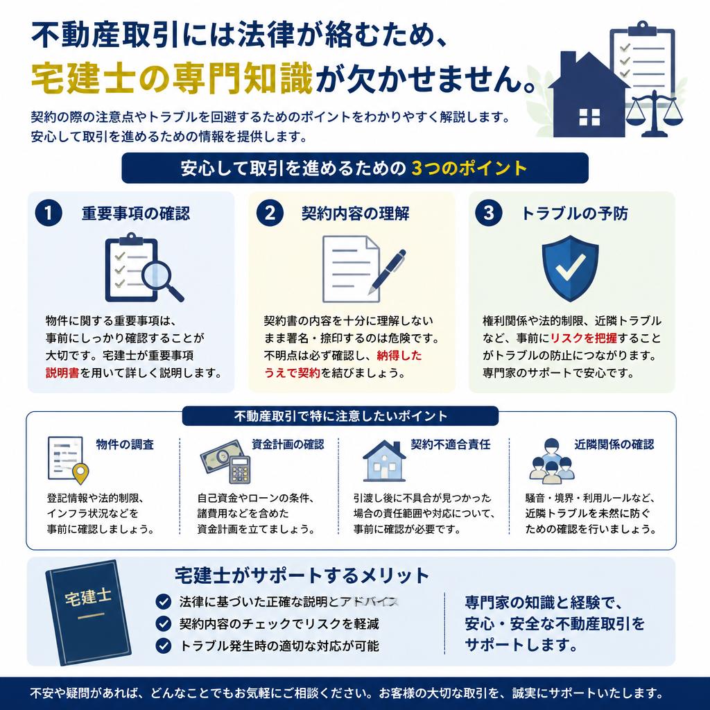 宅建士がサポートする法律トラブルの回避法