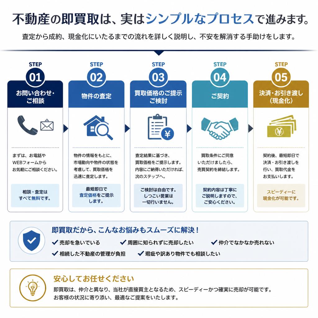 即買取の流れを徹底解説！