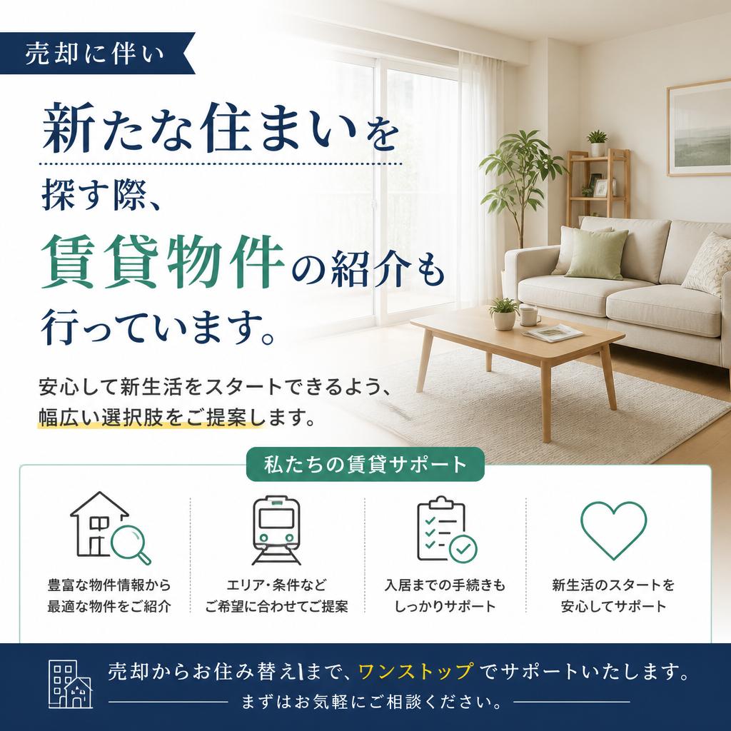 賃貸物件へのスムーズな移行