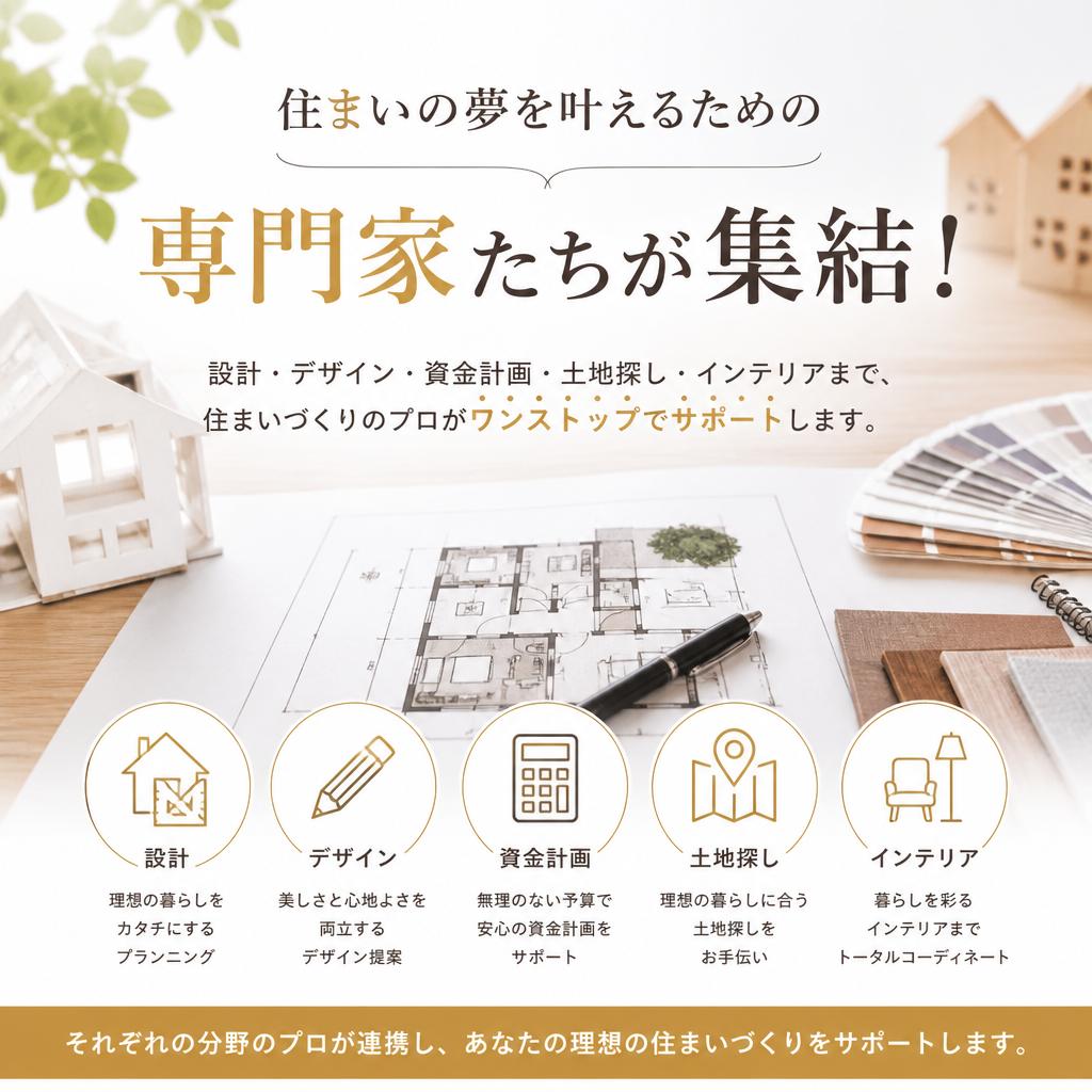 住まいの夢を叶えるための専門家たちが集結！
