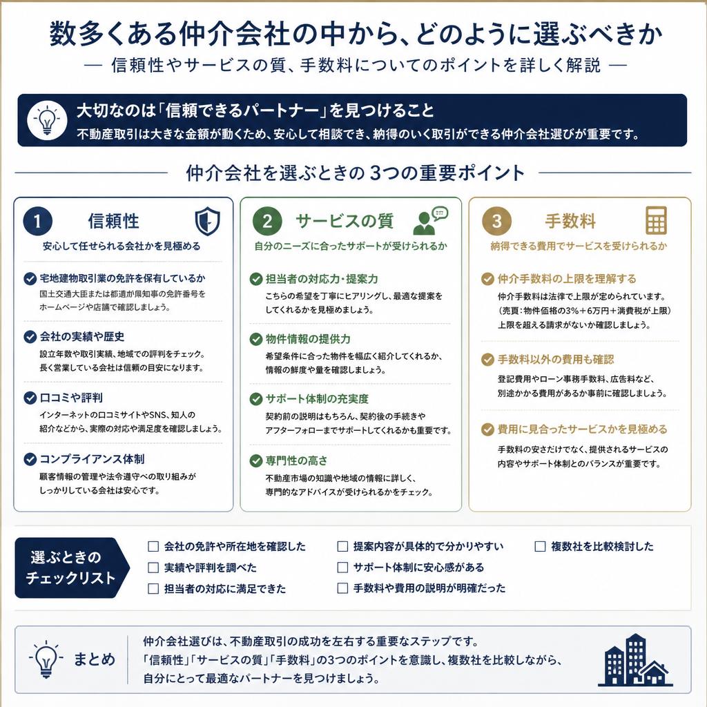 3. 信頼できる仲介会社の選び方