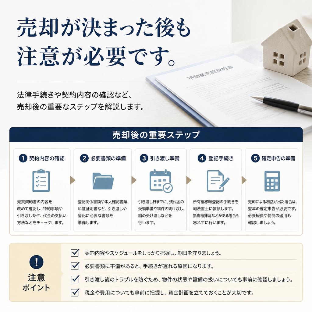 4. 売却後の手続きと注意点