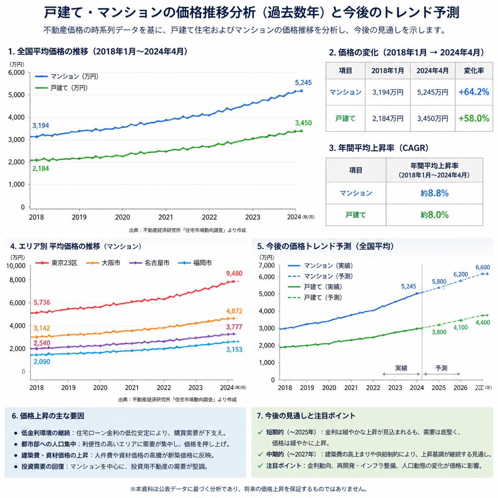 2. 戸建て・マンションの価格推移