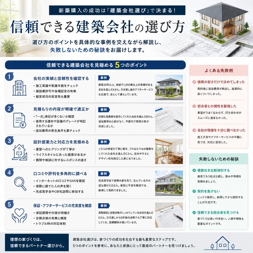 信頼できる建築会社の見つけ方