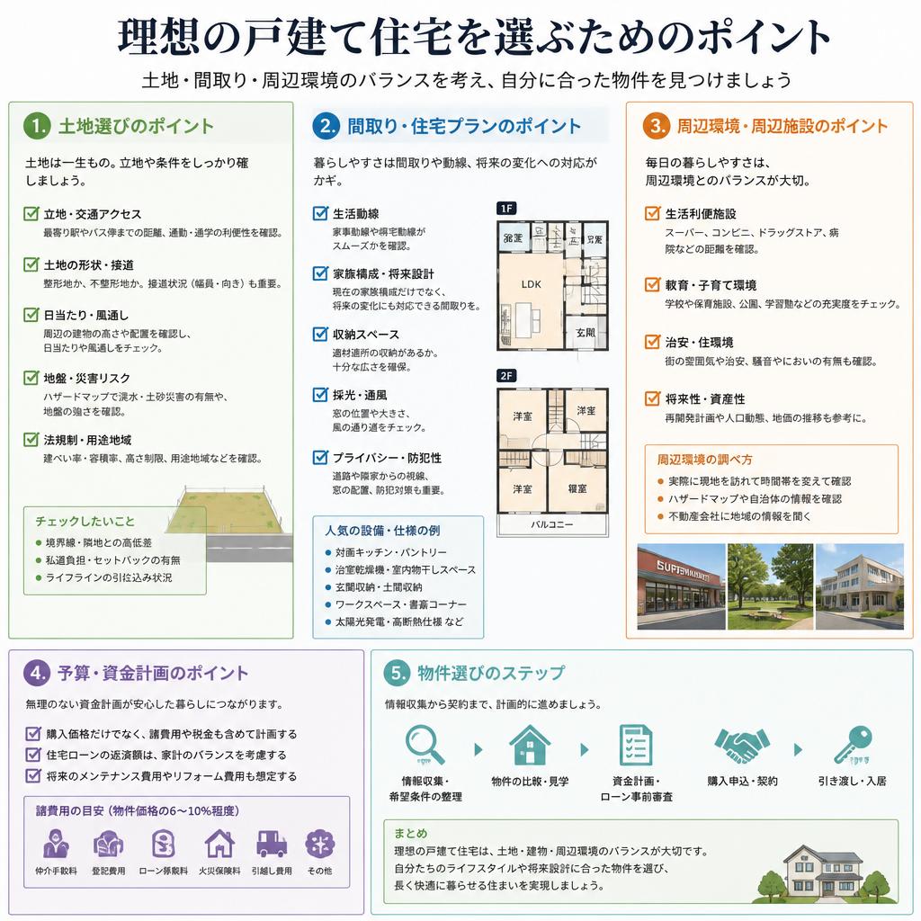 理想の戸建て選びのコツ