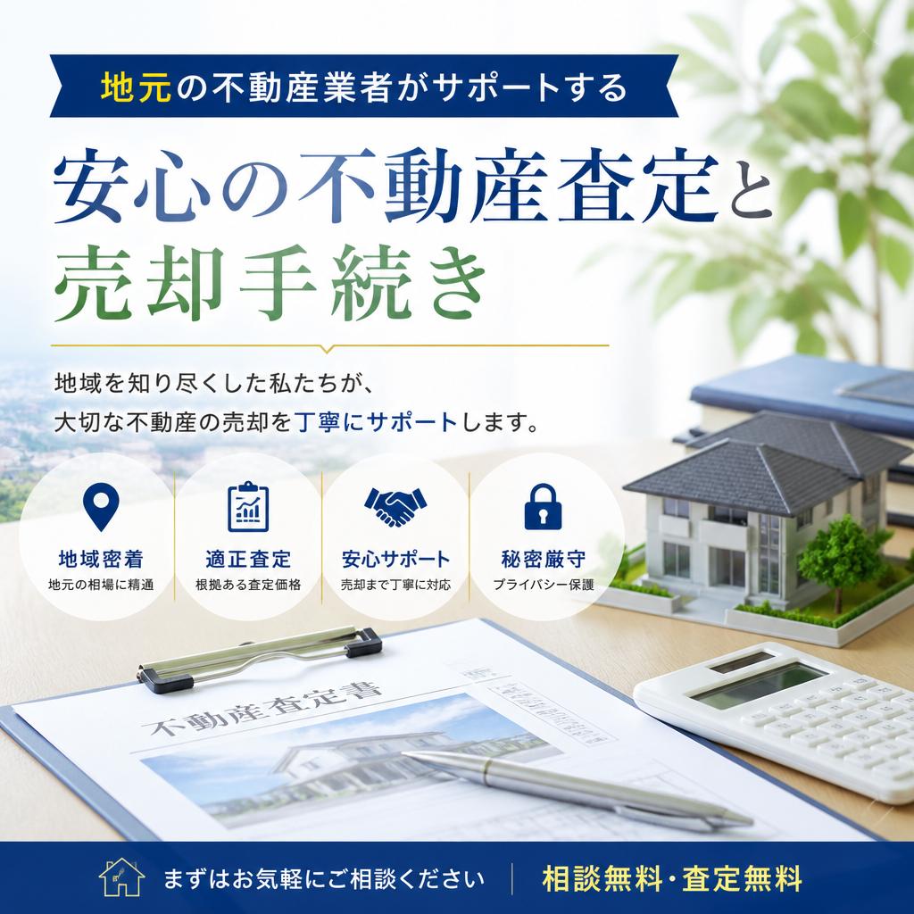 地元の不動産業者がサポートする安心の不動産査定と売却手続き
