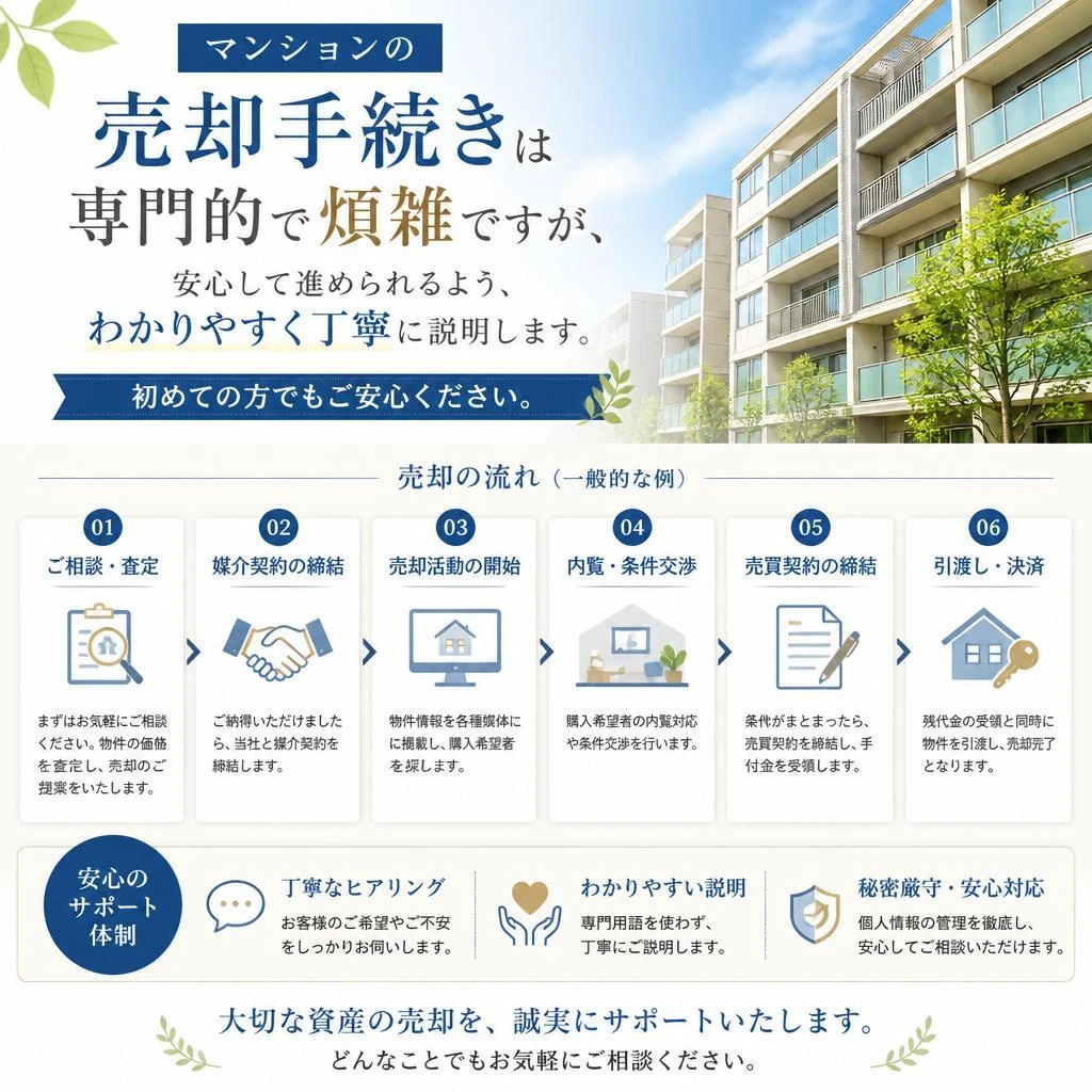 マンション売却のプロセスを解説