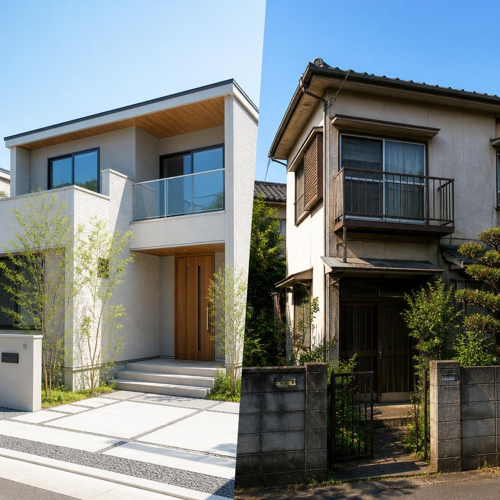 新築戸建てと中古戸建ての比較